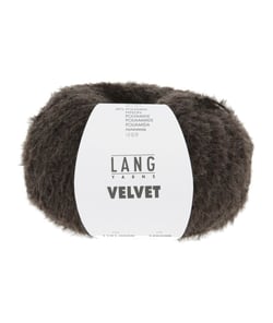 Fil à tricoter VELVET - Lang Yarns 68 Marron