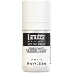 Peinture acrylique Soft Body Liquitex Professional blanc transparent 59ml
