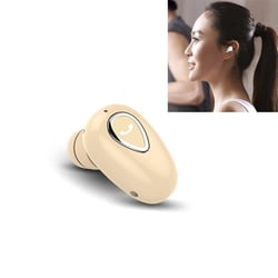 Ecouteurs Bluetooth Rose Gold Anti-Sueur Connexion Rapide Appels HD Flesh Color YONIS