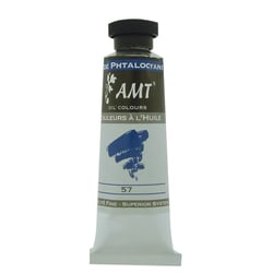 Peinture à l'huile fine en tube bleu de phtalocyanine 45ml - Amt