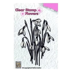 Tampon transparent scrapbooking Nellie's choice FLEUR 016