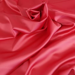 Tissu Satin Duchesse extensible Corail