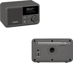 Radio portable MEDION - DAB/FM - Gris - 13 cm x 7,5 cm x 9,1 cm