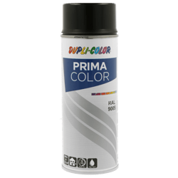 Spray de peinture acrylique - Noir - RAL 9005 - Brillant - Tous supports - Prima Color - 400ml
