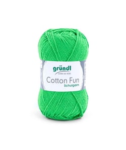 Fil à tricoter COTTON FUN - Gründl - certifié Oeko-Tex 12 Vert