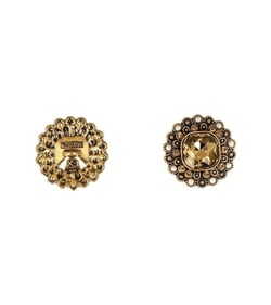 Lot de 6 boutons strass or