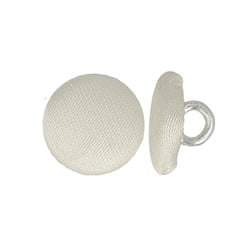 Bouton recouvert satin (9mm - Ivoire)