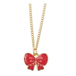 Collier avec pendentif, noeud rouge - Rico Design