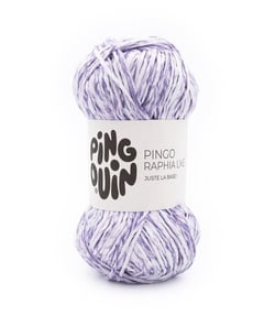 Découvrez le Fil Pingo Raphia Like de Pingouin : Un Must-Have pour Vos Projets de Décoration et d'Accessoires Spring Violet