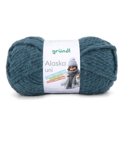 Pelote de laine à tricoter ALASKA - 100gr - Gründl Bleu (20)