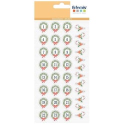 Planche de stickers puffies Noël - ARTEMIO