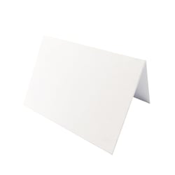 Cartes pliées Florence - 50 pages - Blanc - A6 - 300 g/m²
