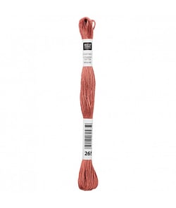 Fil à broder mouliné Uni - Rico Design 265 Rose