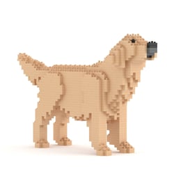Chien Golden Retriever la queue en l'air beige Taille standard | JEKCA | 14 ans et +