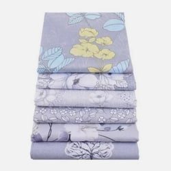 6 coupons tissu patchwork coton couture 40 x 50 cm FLEURS FOND GRIS 980 L