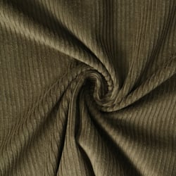 Tissu Velours Grosses côtes Kaki