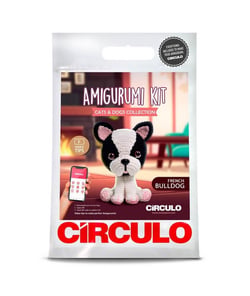 Kit Amigurumi Bulldog Français - Circulo Blanc