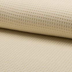 Tissu Nid d'abeille Beige sable