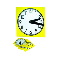 OZ International - Horloge en polypro avec aiguilles amovibles 10 pièces