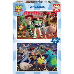 Puzzle - Toy Story 4 - Disney - 2 modèles de 100 pièces - Enfant dès 6 ans