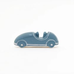 Fève Voiture Bleue - En Porcelaine
