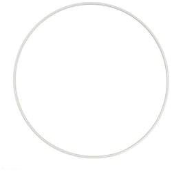 Cercle nu en métal, d 40 cm, blanc, 1 pièce
