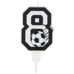 Bougie Football Chiffre 8 - 8.5 cm