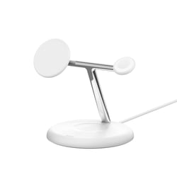 Belkin Station de Charge 3-en-1 MagSafe Qi2 15W pour iPhone / AirPods / Apple Watch Blanc