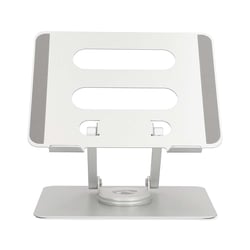 Nedis Support PC Portable 17" Pliable Rotatif 360° Antiderapant Argent