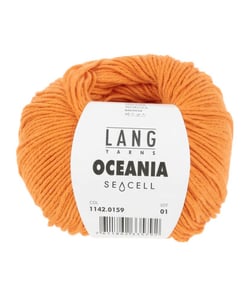 Pelote de Coton à crocheter et tricoter Oceania - Lang Yarns 159 Orange