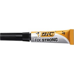 Colle instantanée - Extra forte - Tous supports - Transparente - Bic Fix Strong - Tube de 3g