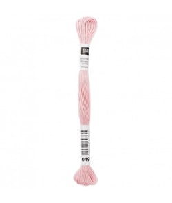 Fil à broder mouliné Uni - Rico Design 049 Rose
