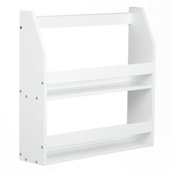Etagère murale suspendue en bois Blanc 64x60x16cm - HomeStyle4U