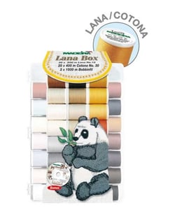 Valise de Fils à Broder Deluxe Lana Cotona Madeira – L'outil ultime pour des broderies en relief et texturées Multicolore