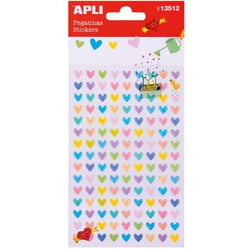 P 1F STICKERS RESINE COEURS COLORÉS