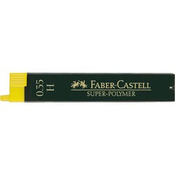 Mine graphite - Porte-mine - 0,3mm - H - Gris - Etui de 12 mines - Faber-Castell