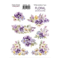 Planche de stickers couleur embelissement Fabrika Decoru FLORAL SENTIMENTS 391