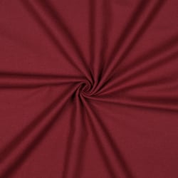 Tissu Flanelle de Coton Jasmine  uni  Bordeaux