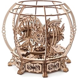 Puzzle 3D Aquarium Mécanique en Bois UGEARS - Modèle Mécanique - 325 Pièces - 23.5*23.5*20 cm