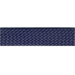 Disquette Tresse simili cuir bleu marine