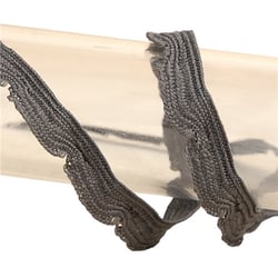 Bobine 25m galon festonné 10mm Gris Foncé