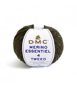 Pelote de laine Merino Essentiel 4 Tweed - DMC 909 Vert