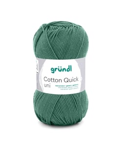 Fil à tricoter COTTON QUICK UNI - Gründl - PPSC - certifié Oeko-Tex 167 Vert