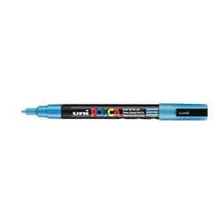 Lot de 6 Marqueurs pointe conique fine POSCA PC3M 0,9 - 1,3mm Bleu Ciel POSCA