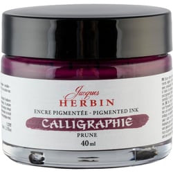 Encre de calligraphie pigmentée - Prune - Jacques Herbin - Flacon 40ml