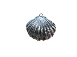 1 Pendentif coquillage 31*30mm argenté