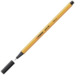 Lot de 30 stylos-feutres pointe fine 0,4 mm - STABILO - Point 88 - Noir
