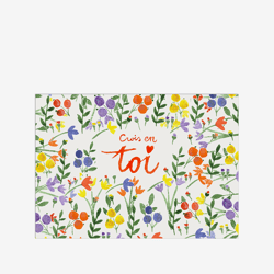 Carte postale - Julie Adore - Je crois en toi - 14,8 x 10,5 cm - Made in France