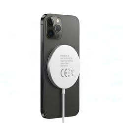 Mayaxess Chargeur Magsafe Magnétique 15W pour iPhone 15 / 15 Plus / 15 Pro / 15 Pro Max Blanc