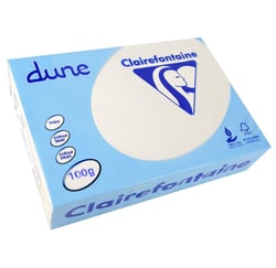 Ramette de 500 Feuilles Dune 100g A4 210x297 mm Certifié FSC / TCF Blanc CLAIREFONTAINE